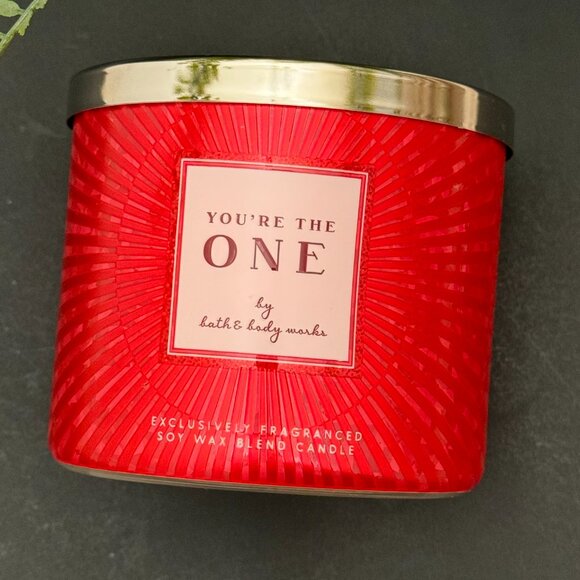BBW You're The One Bath & Body Works 3 Wick Candle - Picture 5 of 10